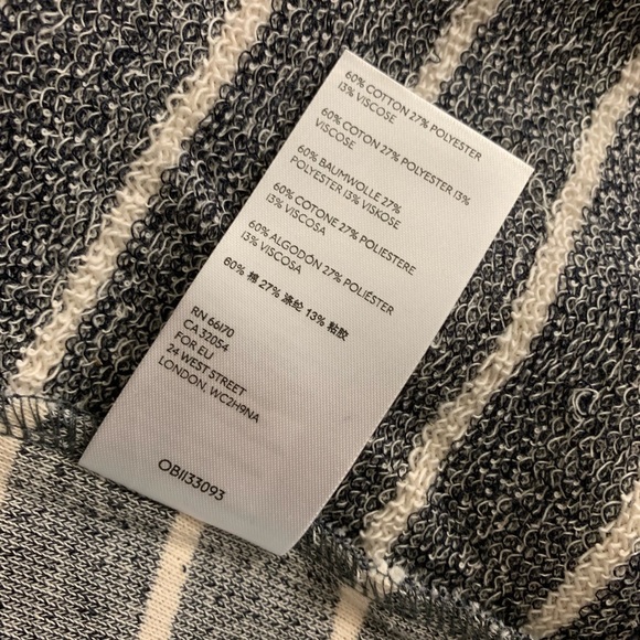 Anthropologie Striped Textured Sweatshirt - Picture 7 of 9